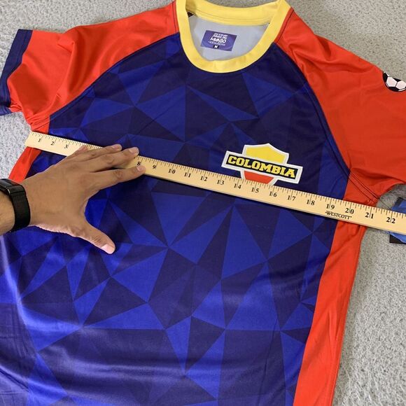 Colombia Soccer Shirt Mens Medium Jersey Replica Futbol Chamisa Xcelsius Active - Picture 8 of 14